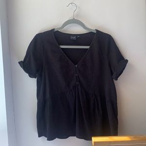 Gap v-neck smock top